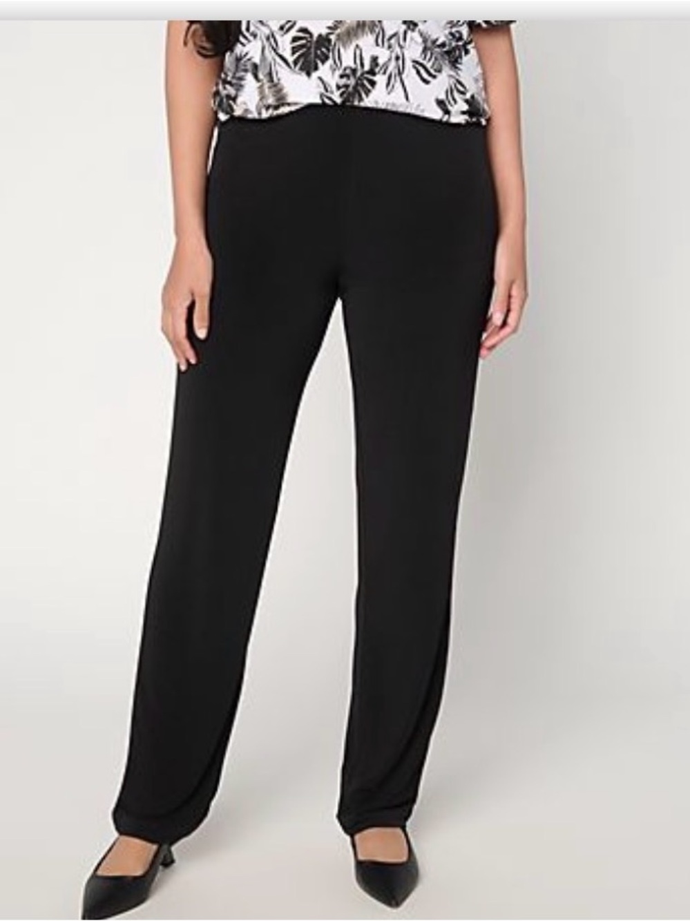 Susan Graver 1xl Pull-On Liquid KnitPants